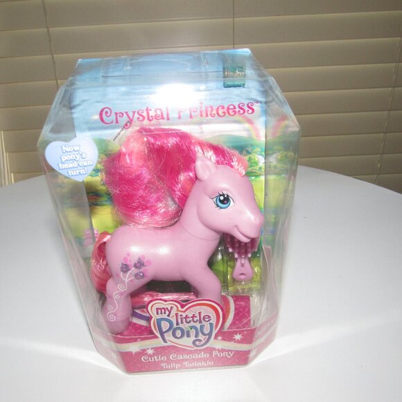 My Little Pony Crystal Princess Tulip Twinkle Cutie Cascade Pony 2003 - Picture 1 of 2